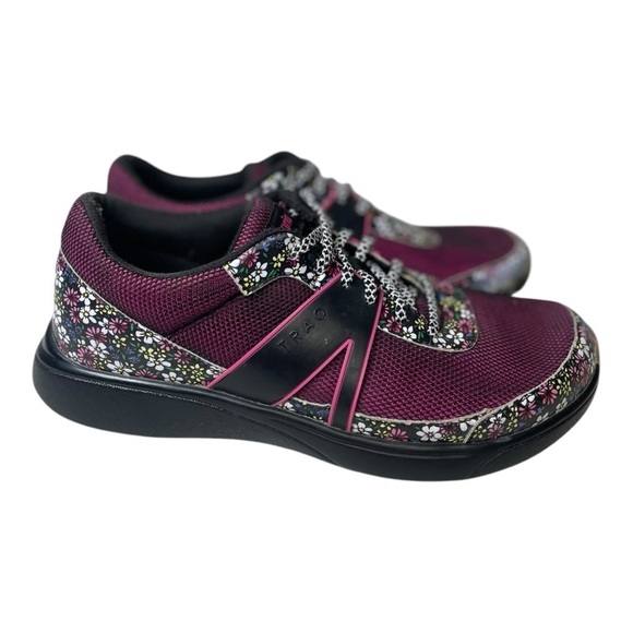 Traq By Alegria Qarma Women’s Wild Flower Slip Resistant Sneakers - Picture 1 of 14
